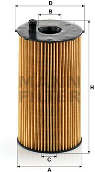 MANN-FILTER HU934/1x pre vozidlá CITROËN, JAGUAR, LAND ROVER, PEUGEOT