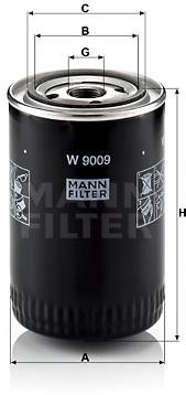 MANN-FILTER W9009 pre vozidlá CITROËN, FIAT, PEUGEOT