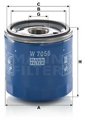 MANN-FILTER W7056 pre vozidlá CADILLAC, CHEVROLET, OPEL