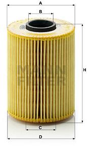 MANN-FILTER HU926/4x pre vozidlá BMW, WIESMANN