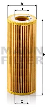 MANN-FILTER HU721/4x pre vozidlá BMW