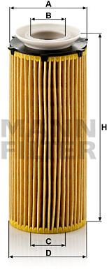 MANN-FILTER HU720/3x pre vozidlá BMW