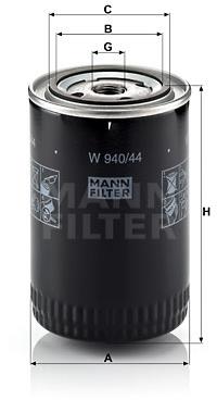 MANN-FILTER W940/44 pre vozidlá AUDI, VW