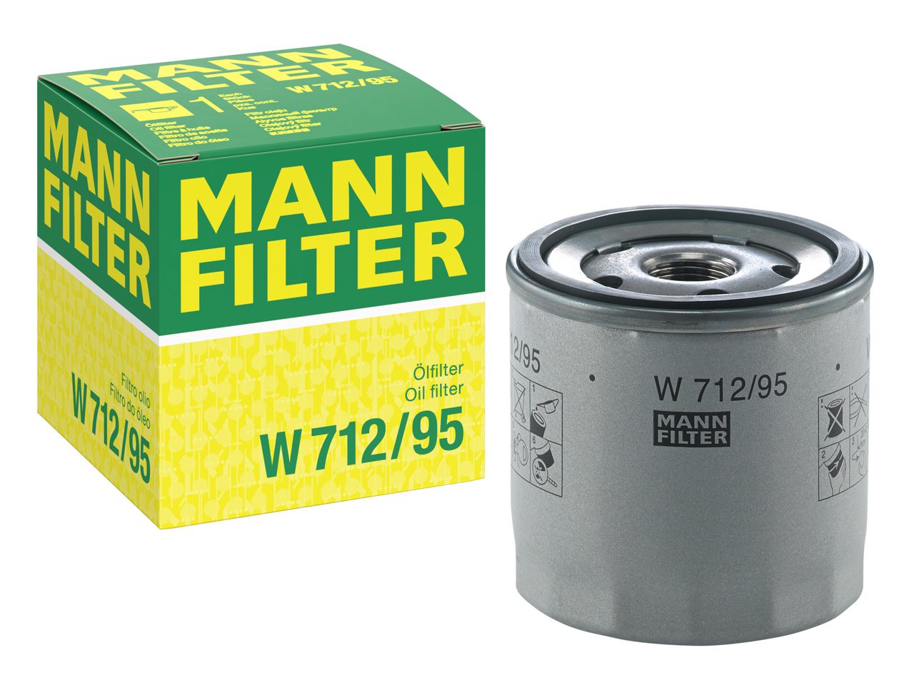 MANN-FILTER W712/95 na autá AUDI, SEAT, ŠKODA, VW