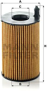 MANN-FILTER HU8005z pre vozidlá AUDI, PORSCHE, VW