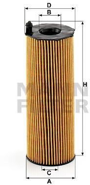MANN-FILTER HU8001x pre vozidlá AUDI, PORSCHE, VW