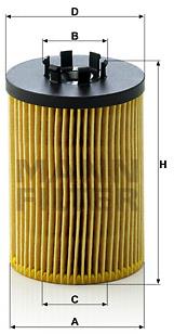 MANN-FILTER HU715/5x pre vozidlá ALPINA, BMW, MORGAN