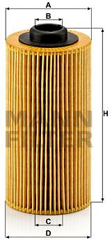 MANN-FILTER HU938/4x pre vozidlá BENTLEY, BMW, LAND ROVER, ROLLS-ROYCE