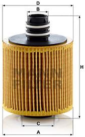 MANN-FILTER HU8006z pre vozidlá ALFA ROMEO, FIAT, JEEP, LANCIA, OPEL, SUZUKI