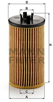 MANN-FILTER HU612/2x pre vozidlá ALFA ROMEO, FIAT, CHEVROLET, OPEL