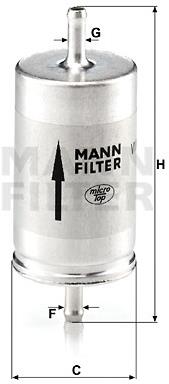 MANN-FILTER WK410 pre vozidlá ŠKODA