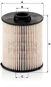 MANN-FILTER PU839x pro vozy MERCEDES-BENZ