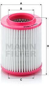 MANN-FILTER C1652 pro vozy AUDI