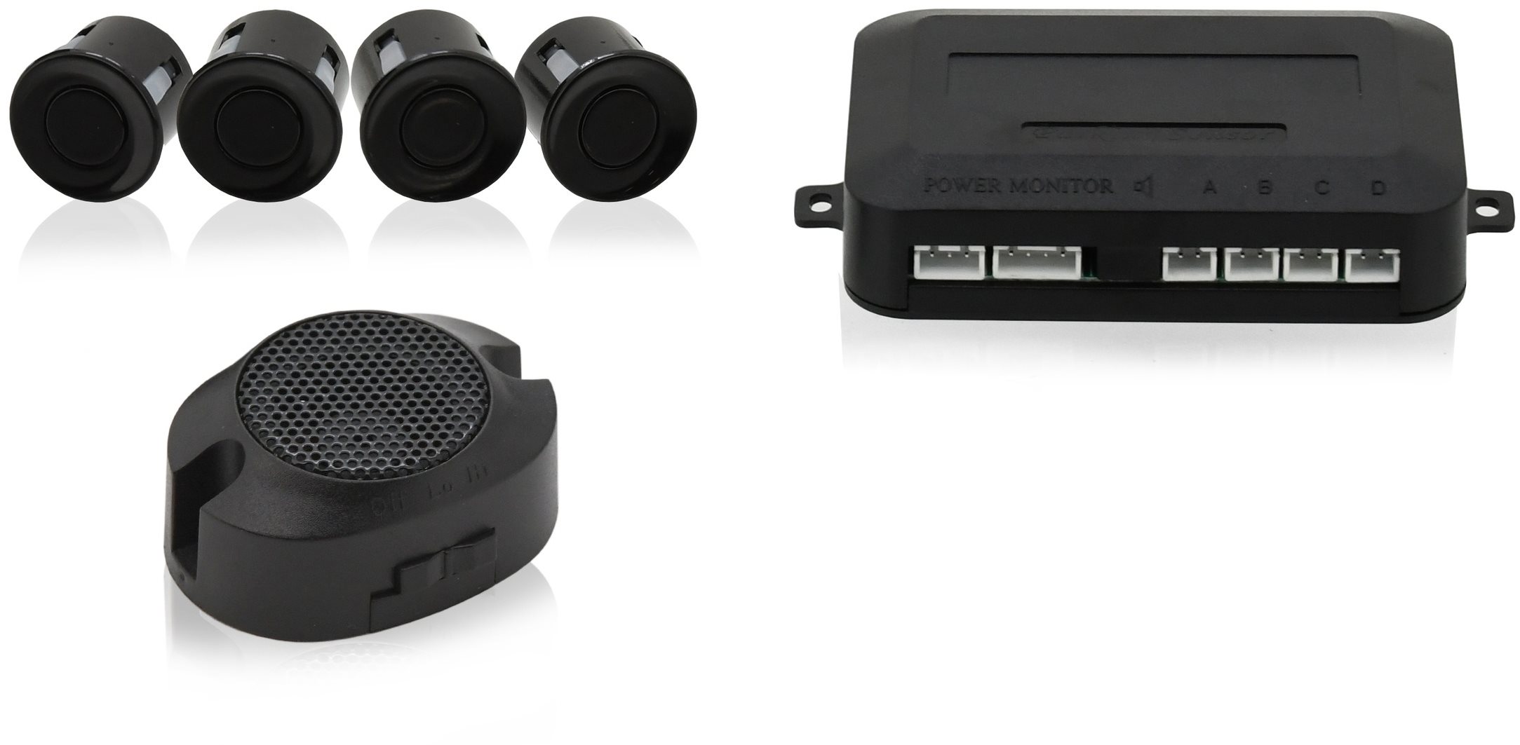 COMPASS Parkovací asistent 4 senzory, zvuková signalizácia