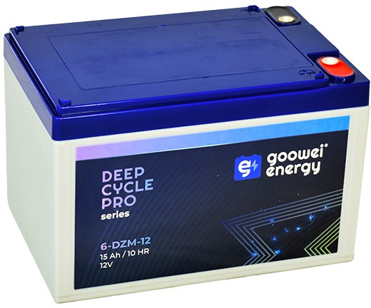GOOWEI ENERGY 6-DZM-12, batéria 12 V, 15 Ah, ELECTRIC VEHICLE