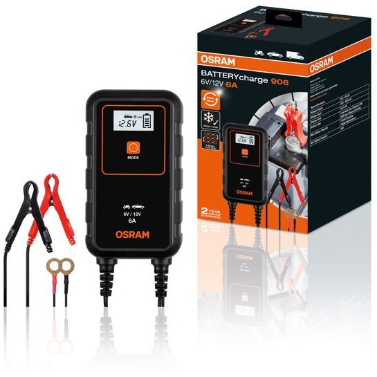 OSRAM Inteligentná 6 A nabíjačka batérií 6 V, 12 V
