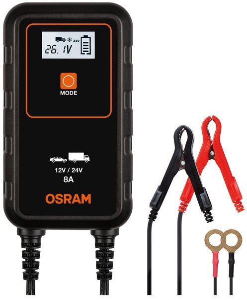 OSRAM Inteligentná 8 A nabíjačka batérií 12 V, 24 V