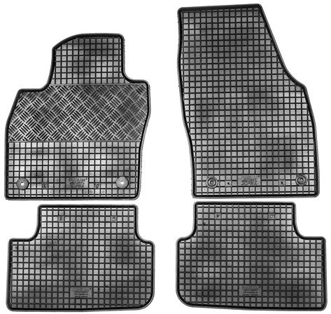 RIGUM VW T-Cross 19- gumové koberčeky čierne (súprava 4 ks)
