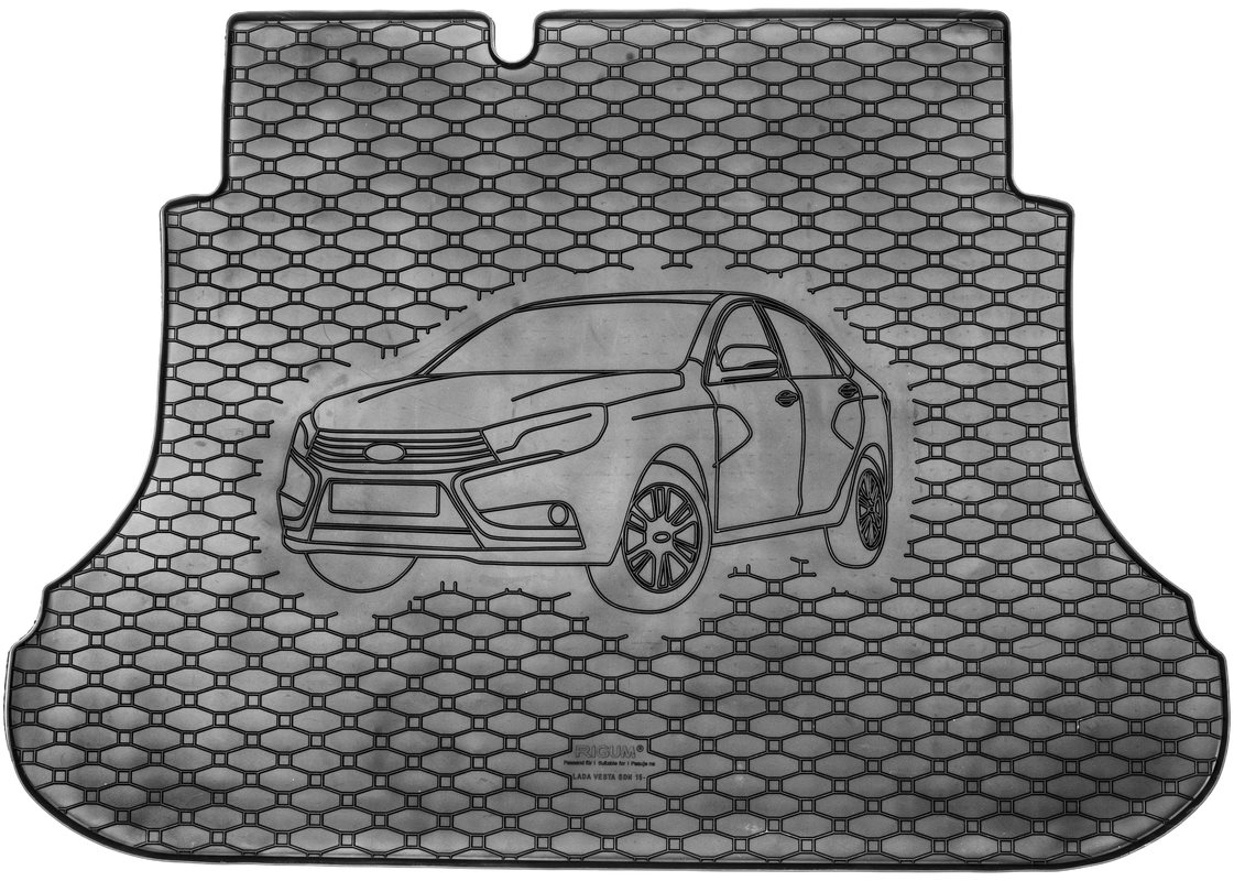 ACI LADA VES 15 – gumová vložka do kufra s ilustráciou vozidla čierna