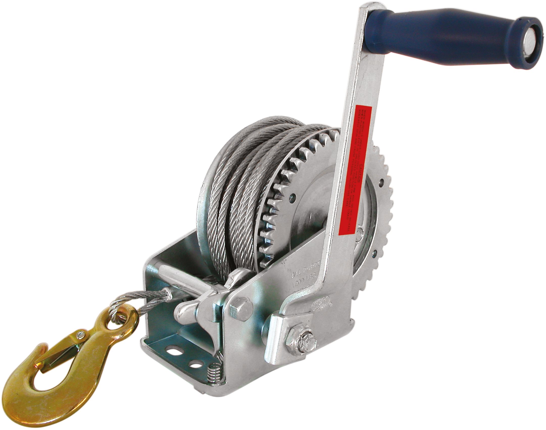 CARPOINT Ručný navijak 545 kg s lanom 20 m