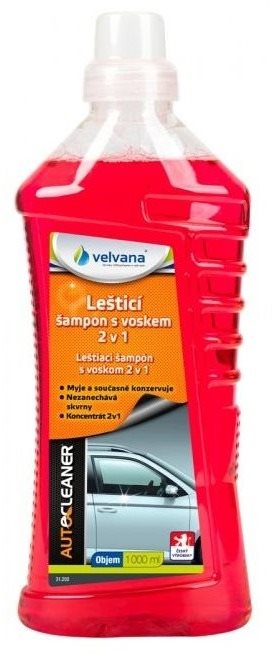 VELVANA Autocleaner leštiaci autošampón s voskom 2 v 1 1 l