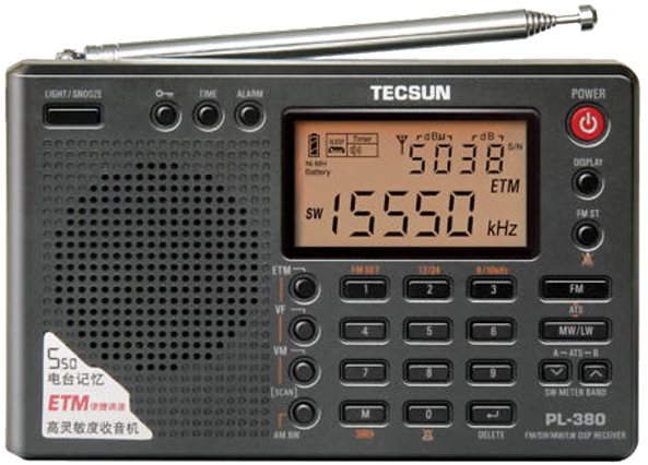 Tecsun PL-380 prehľadový prijímač