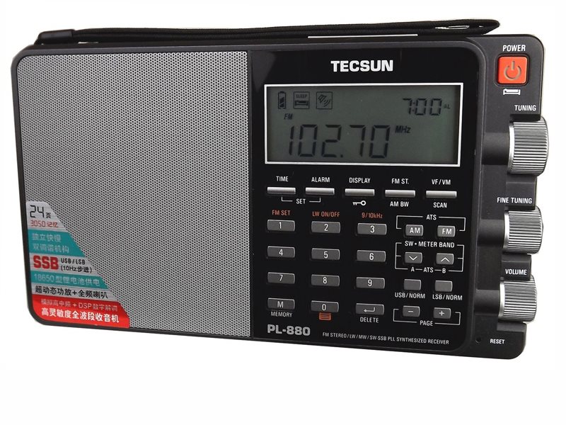 Tecsun PL-880 prehľadový prijímač