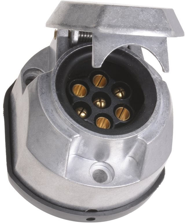 ACI Zásuvka 7 pin 12 V hliník + tesnenie