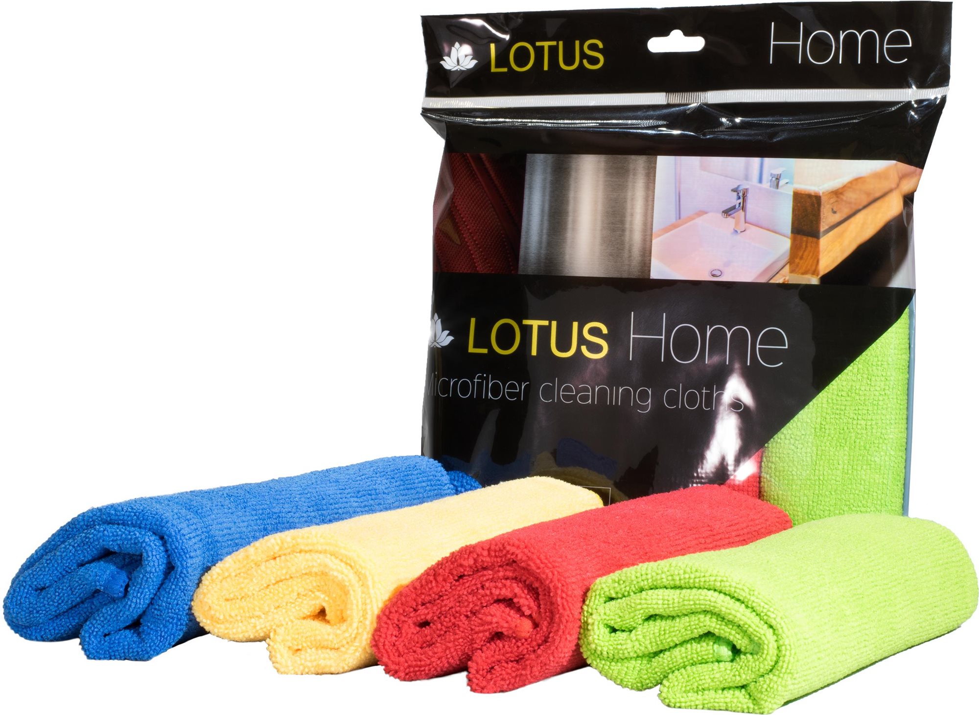 Lotus Microfiber towel 220 gsm 4color in 1 pack 35 × 35 cm
