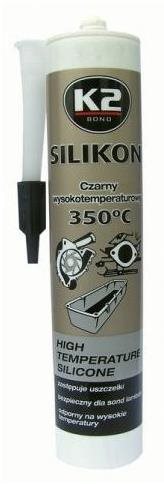 K2 SILICONE BLACK 300 g - silikón na utesnenie časti motora pri montáži