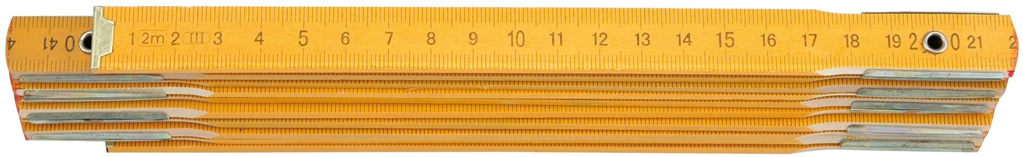 VOREL Meter skladací drevený žltý 1 m TO-15010