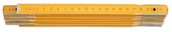 VOREL Meter skladací drevený žltý 2 m TO-15020