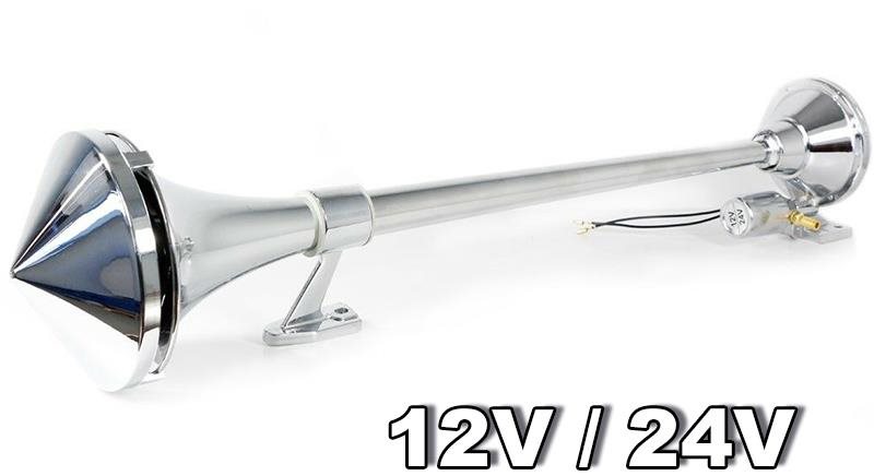 ALLRIDE Vzduchová fanfára húkačka s ovládaním 24 V dĺžka 640 mm