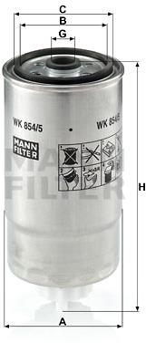 MANN-FILTER WK854/5