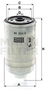 MANN-FILTER WK854/6