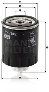 MANN-FILTER WK718/2