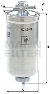 MANN-FILTER WK829/1x