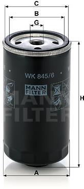 MANN-FILTER WK845/6