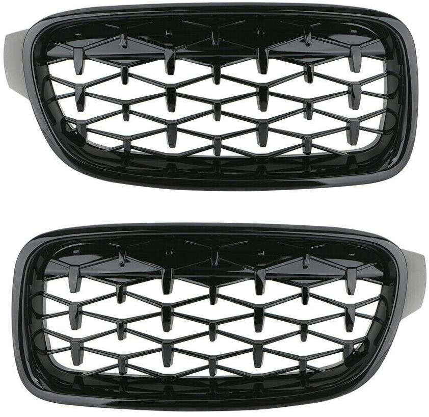 UNI Predná maska ľadvinky Diamond BMW 3 F30 F31 2012 – 2018 čierna MS-043101