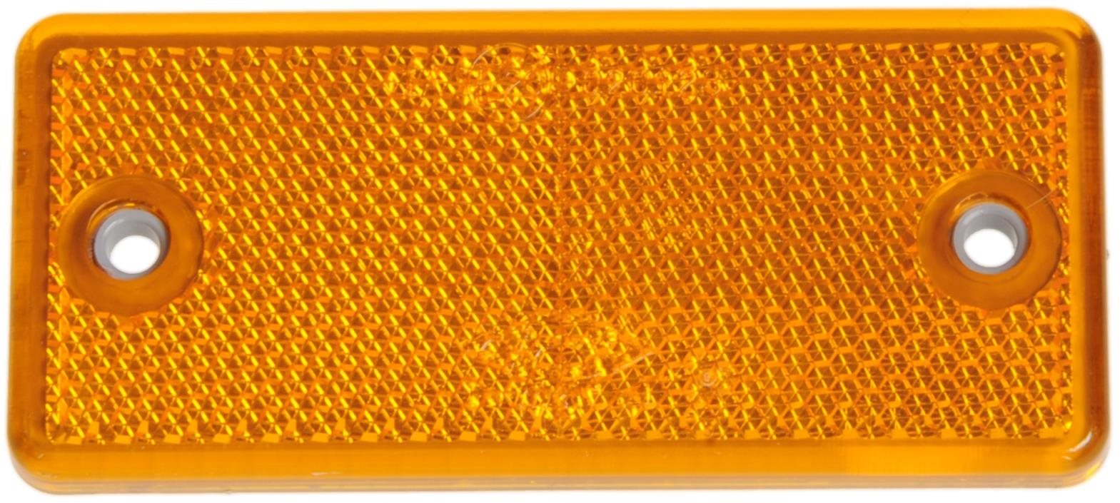 ACI Odrazka oranžová obdĺžniková 90 × 40 mm s otvormi