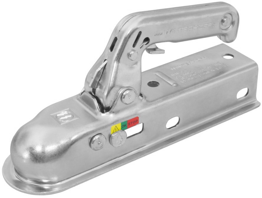 ACI Ťažná spojka WINTERHOFF 8-E, na štvorhran 50 × 50 mm, 800 kg pre nebrzdené prívesy