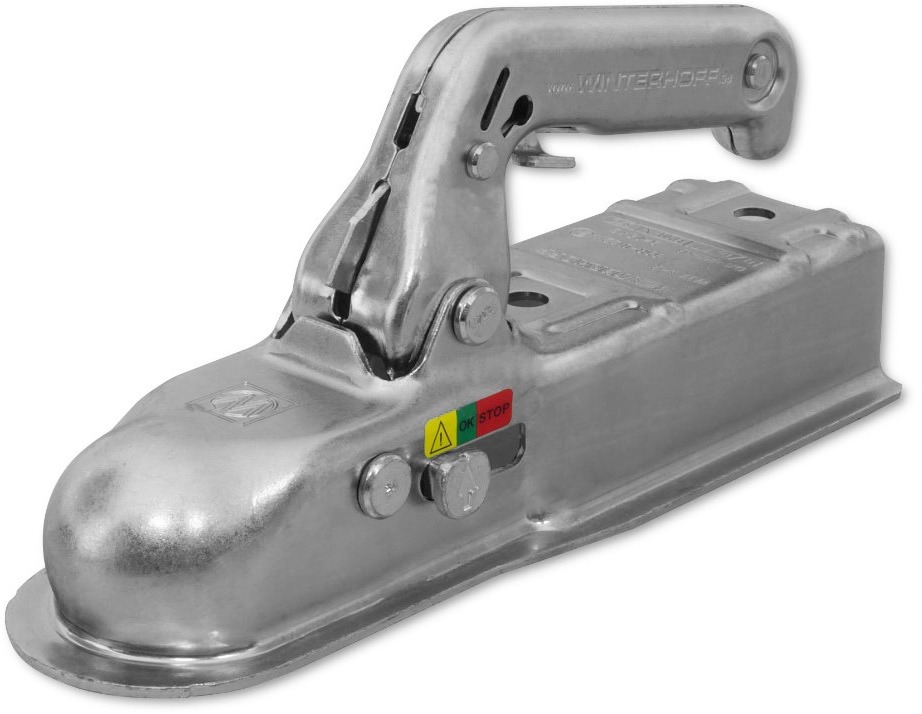 ACI Ťažná spojka WINTERHOFF 8-G na štvorhran 60 × 60 mm, 800 kg pre nebrzdené prívesy