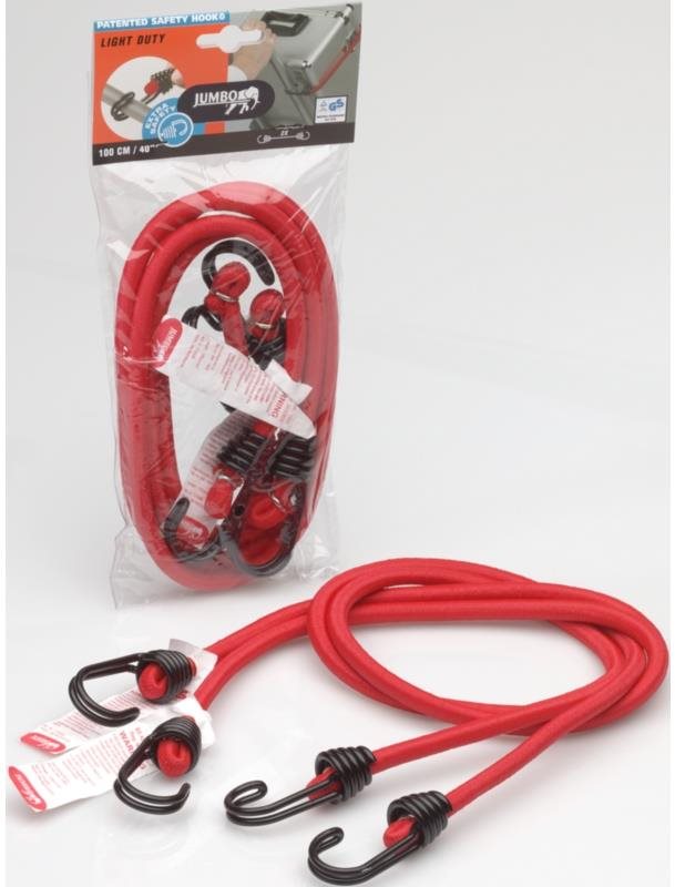 ACI Gumicuk s 2 dvojitými hákmi, 100 cm, 2 ks