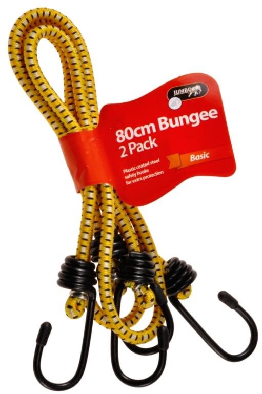 ACI Gumicuk s 2 jednoduchými hákmi, dĺžka 80 cm, priemer 7 mm, súprava 2 ks homologácia TÜV