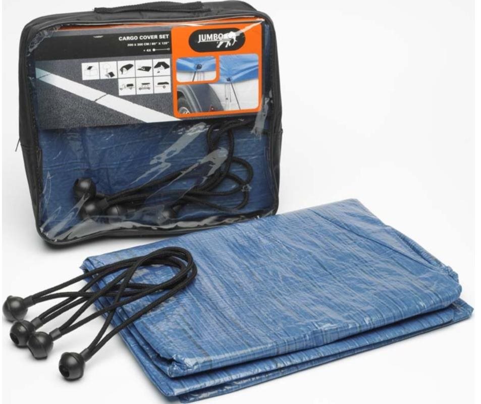 ACI Modrá krycia plachta, rozmer 2 × 3 m + fixačná sada