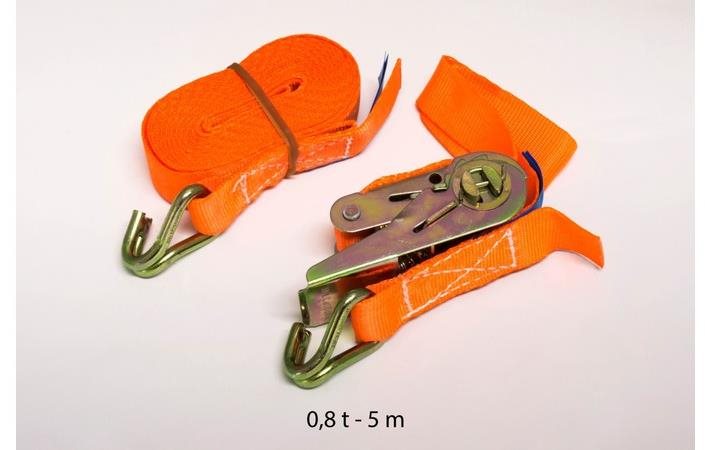 ACI Upínací popruh s račňou, 800 kg, dvojité háky