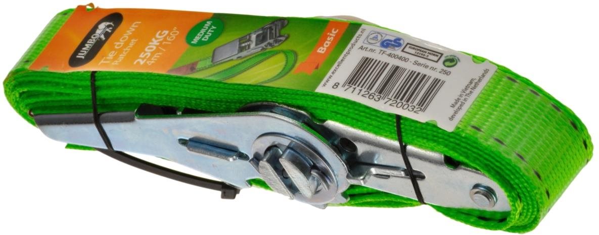 ACI Upínací popruh s račňou, 250 kg, bez hákov