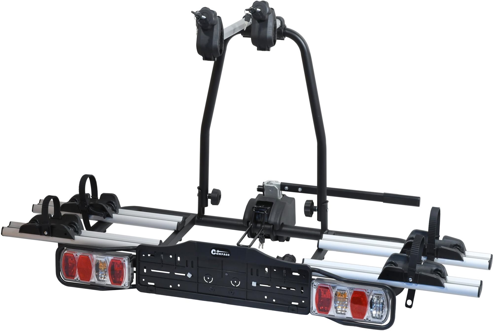 COMPASS - Nosič bicyklov na ťažné zariadenie E-BIKE TÜV - 2 bicykle