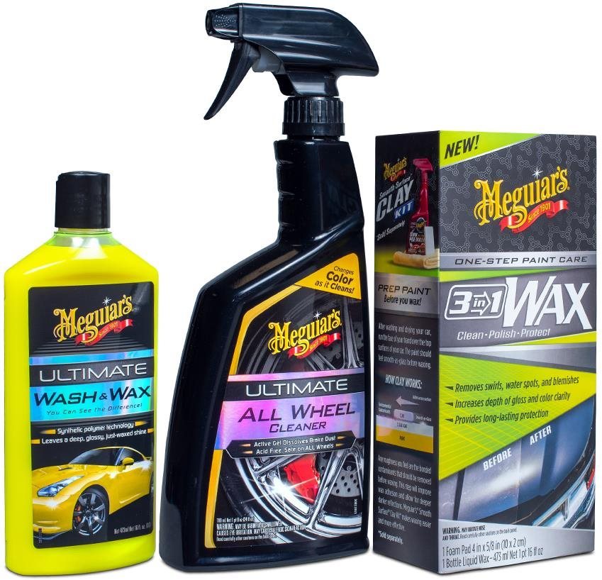 Meguiar's Essentials Car Care Kit – súprava nepostrádateľných produktov pre starostlivosť o auto