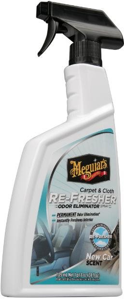 Meguiar's Carpet & Cloth Re-Fresher – odstraňovač zápachu, vôňa do interiéru a oživovač tkanín, 709